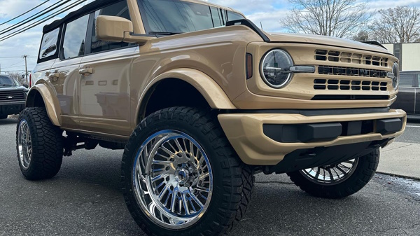 gold jeep